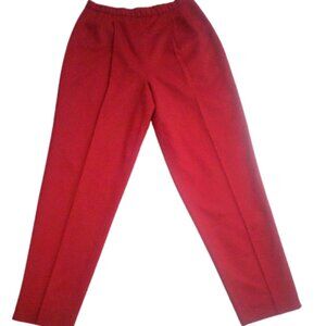 Pendleton Red 100%Wool Dress Pants Size 10 (Vintage made in the USA)